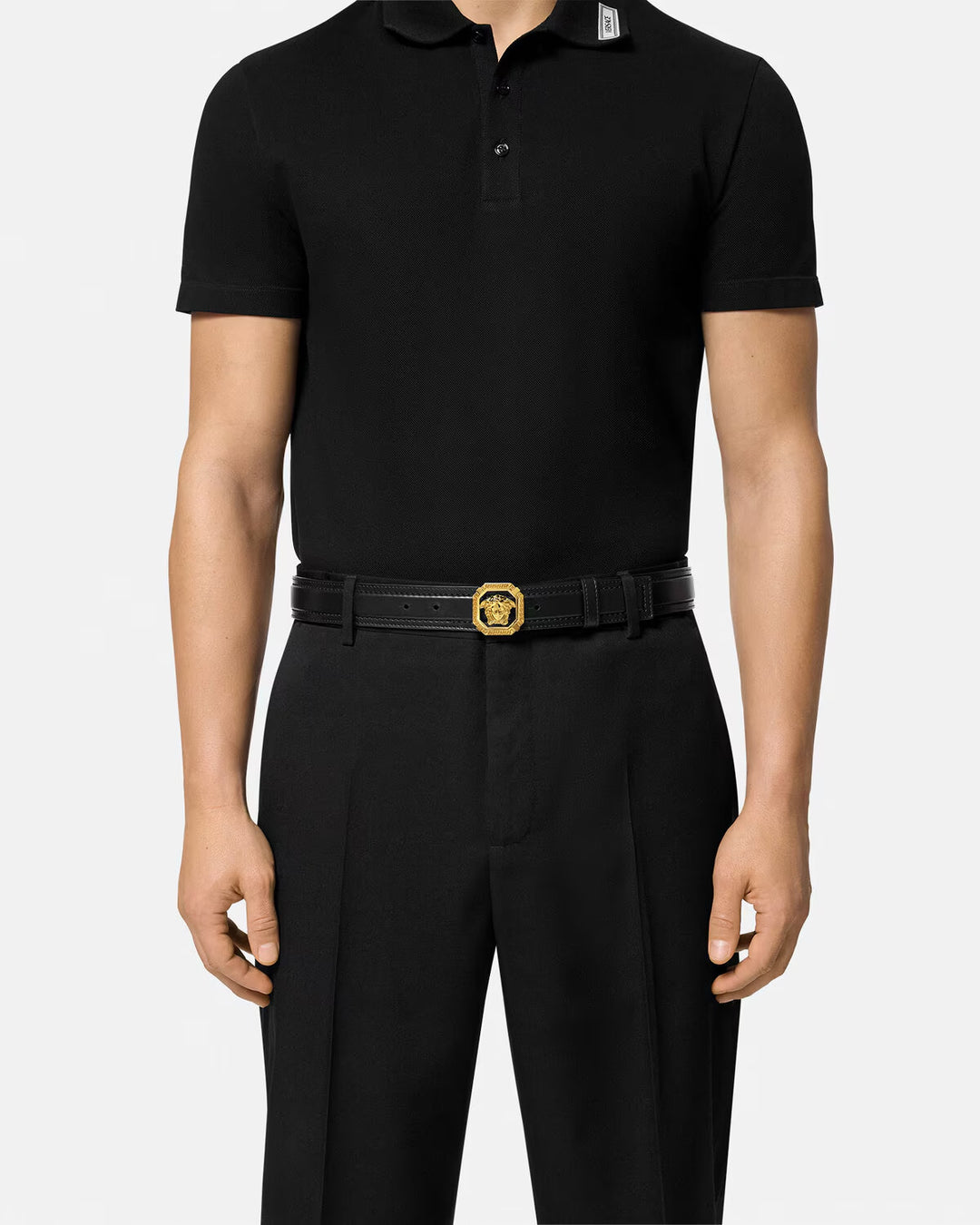 VERSACE La Medusa Leather Belt 3,5 cm