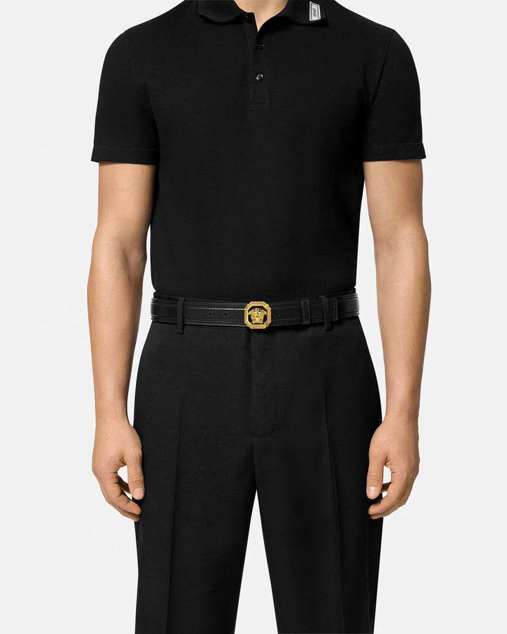 VERSACE La Medusa Leather Belt 3,5 cm
