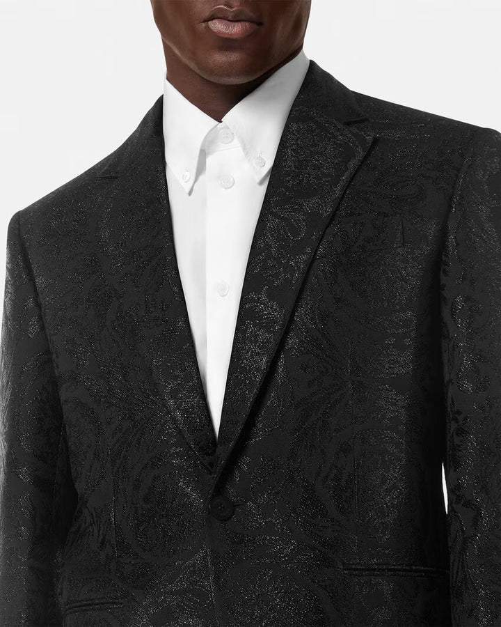 VERSACE Barocco Jacquard Single-Breasted Blazer