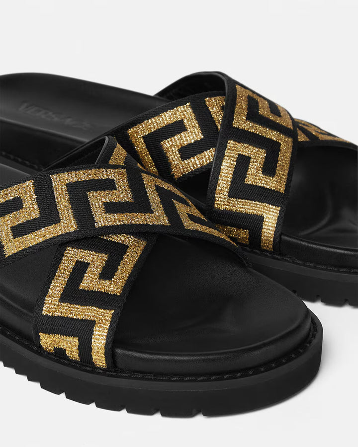 VERSACE Greca Sliders