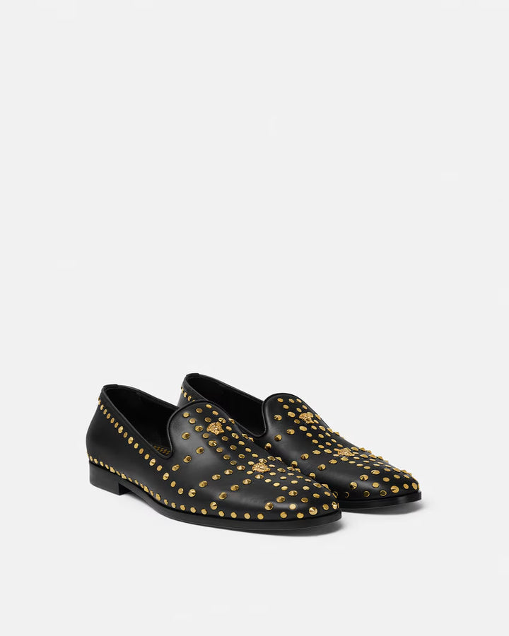 VERSACE Studded Medusa Slippers