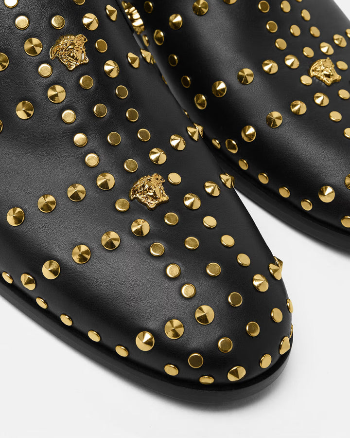 VERSACE Studded Medusa Slippers