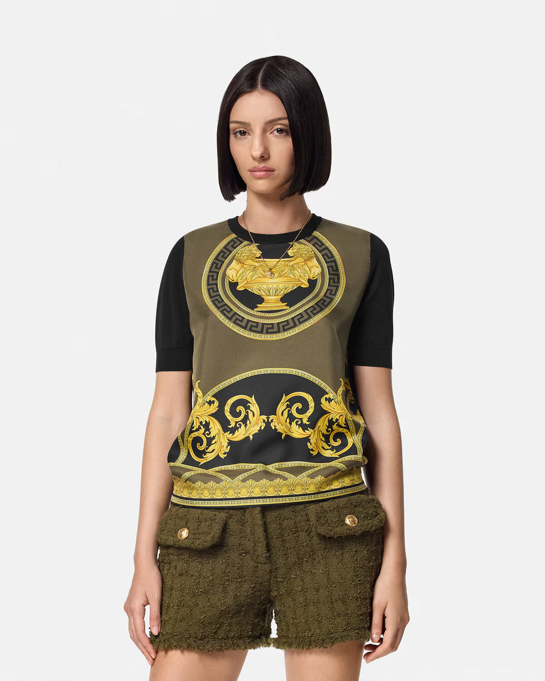 Versace La Coupe des Dieux Paneled Top