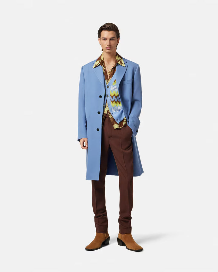 VERSACE Wool Formal Pants