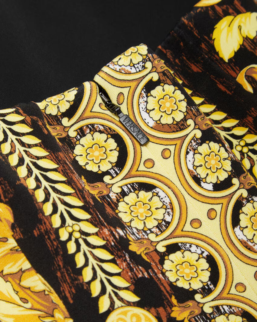 Versace WILD BAROCCO SILK CADY CORSET BODYSUIT