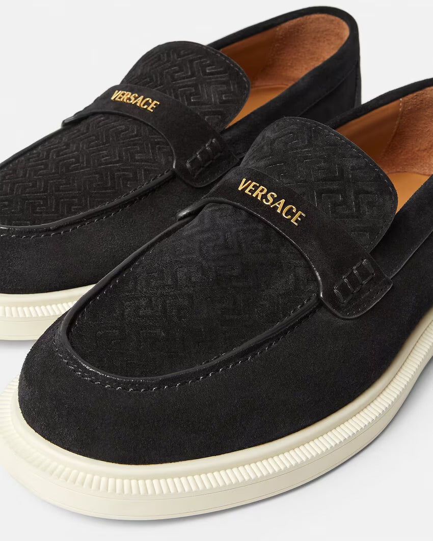 VERSACE Giuliano Suede Loafers