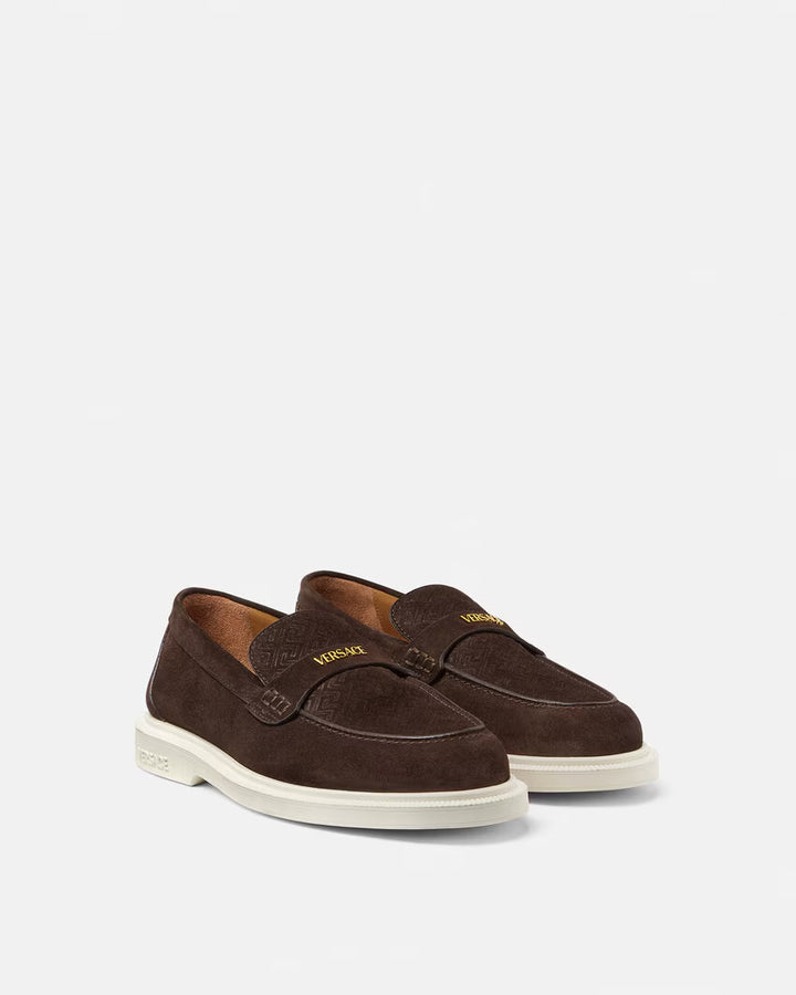 VERSACE Giuliano Suede Loafers