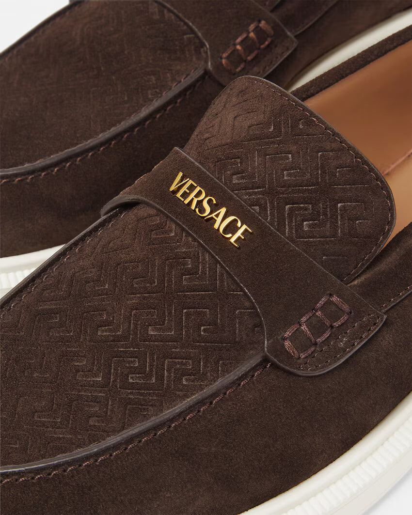 VERSACE Giuliano Suede Loafers