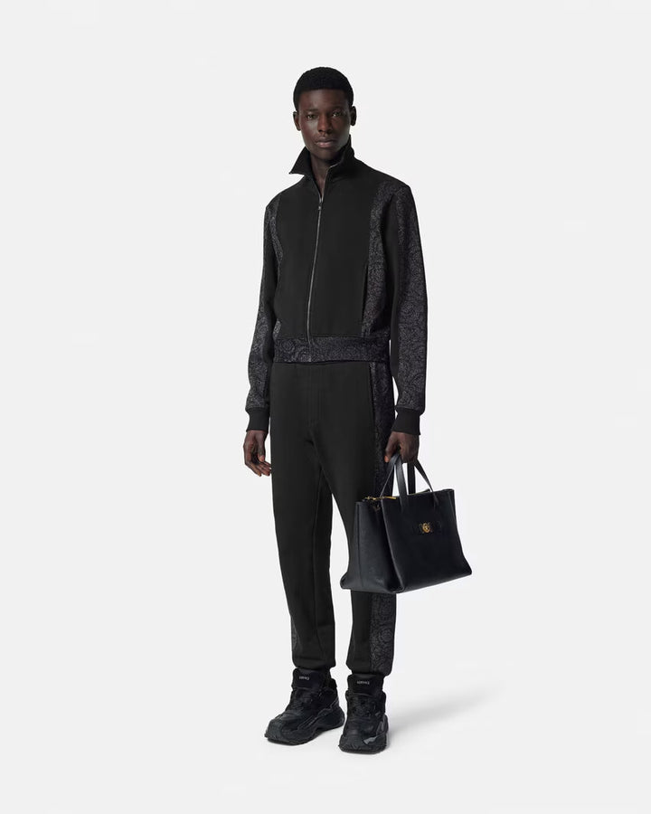 VERSACE   Barocco Jacquard Lurex Sweatpants