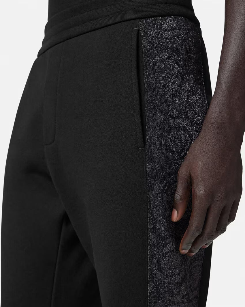 VERSACE   Barocco Jacquard Lurex Sweatpants