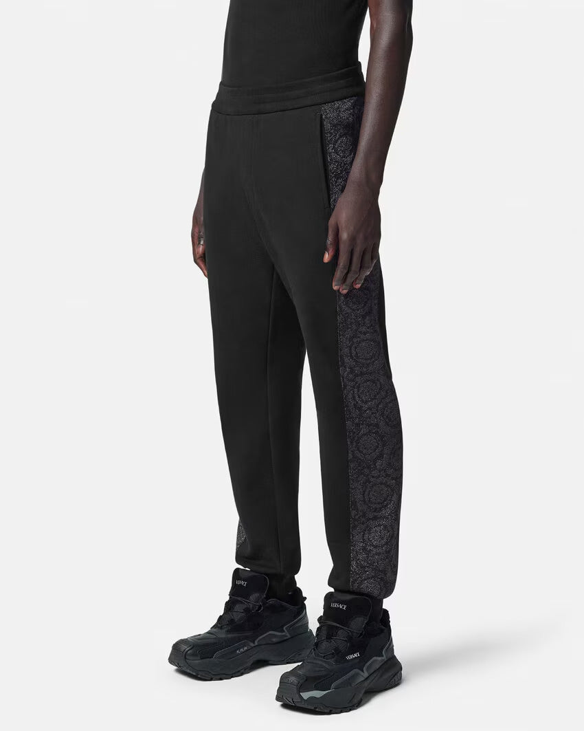 VERSACE   Barocco Jacquard Lurex Sweatpants