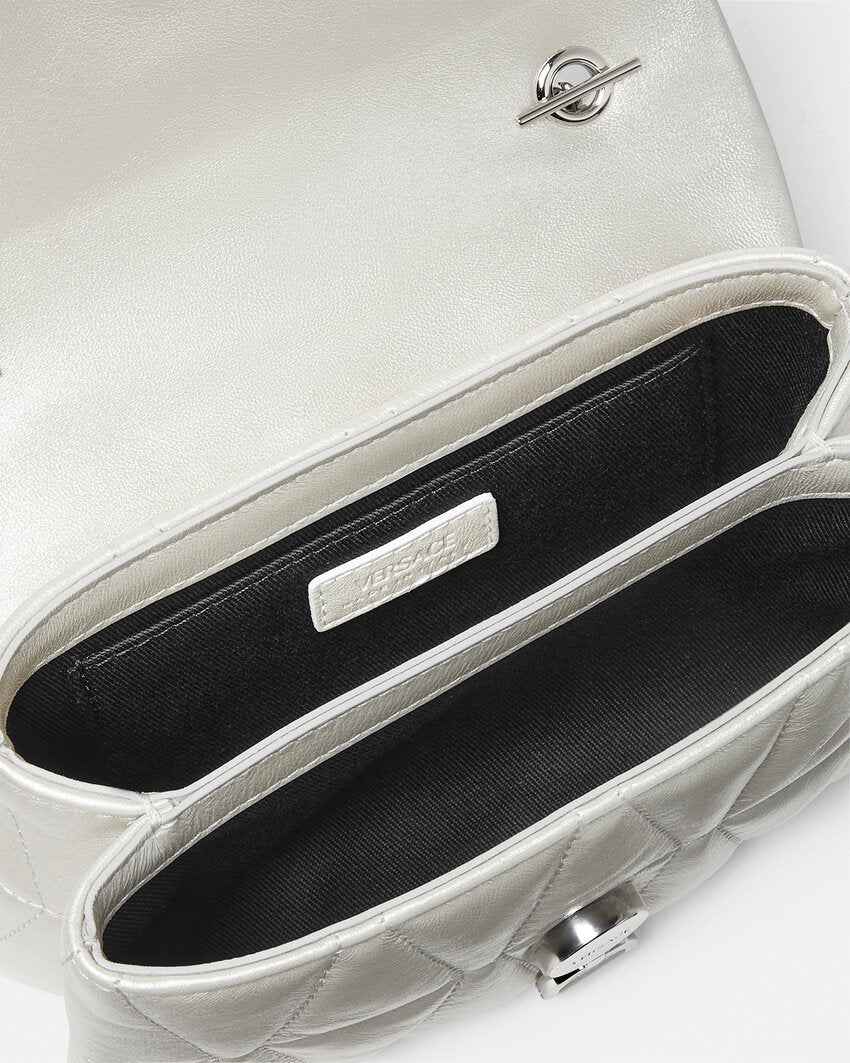 VERSACE KLEIO METALLIC QUILTED MINI BAG