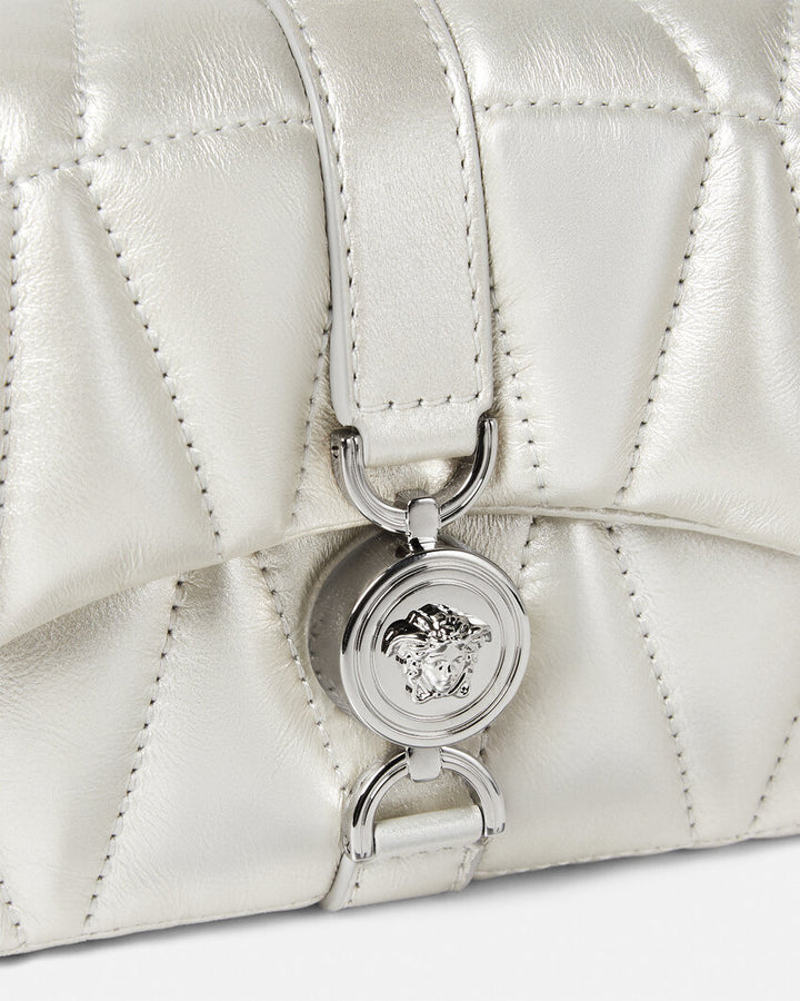 VERSACE KLEIO METALLIC QUILTED MINI BAG