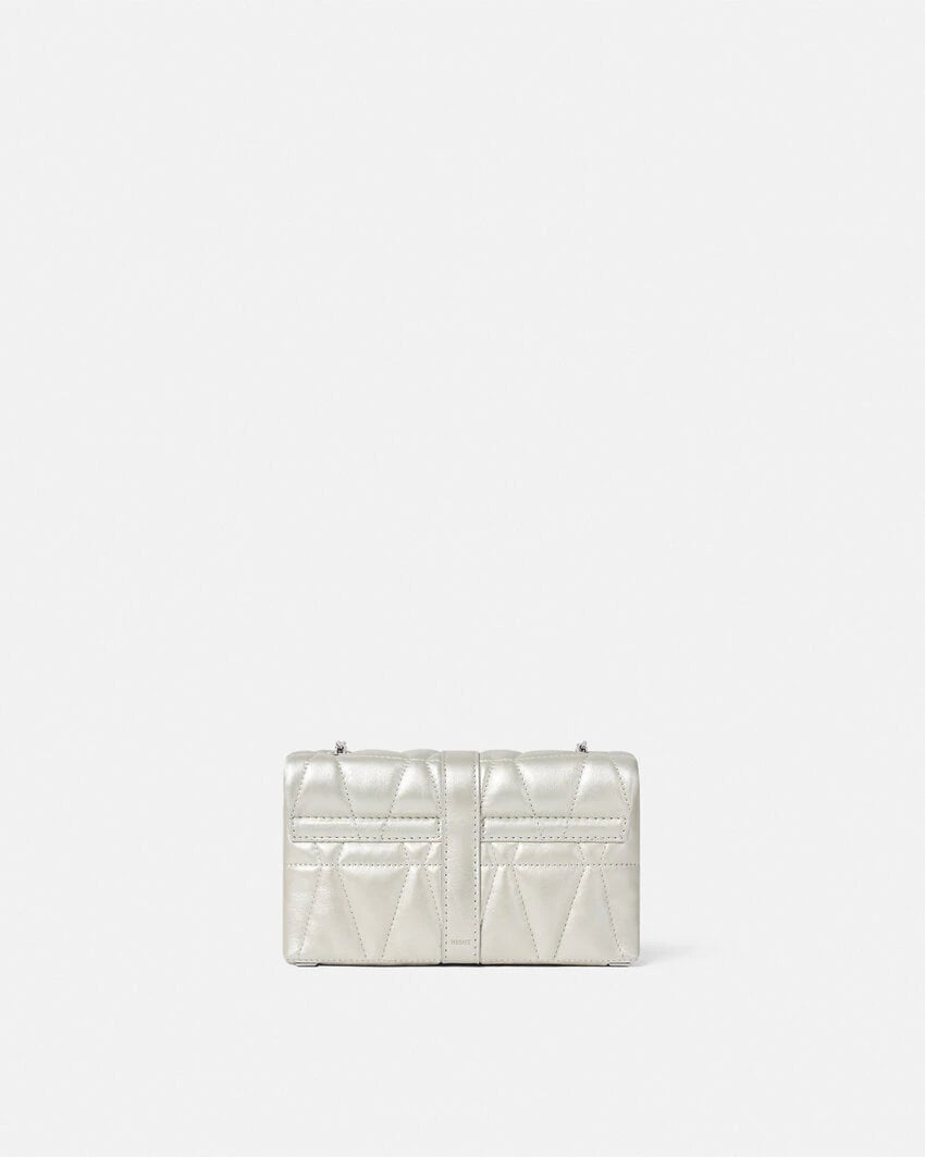 VERSACE KLEIO METALLIC QUILTED MINI BAG