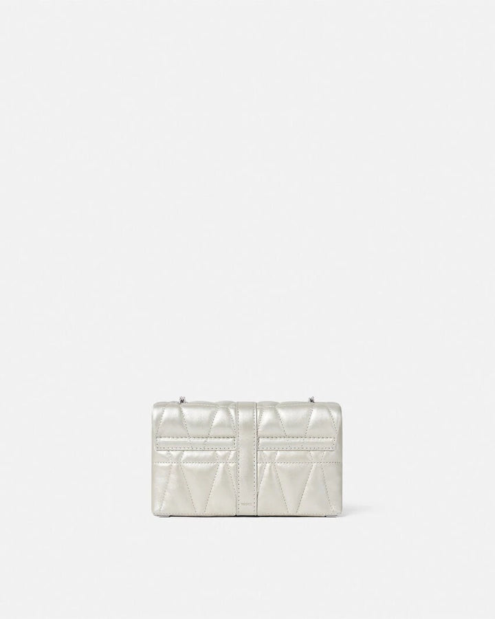 VERSACE KLEIO METALLIC QUILTED MINI BAG