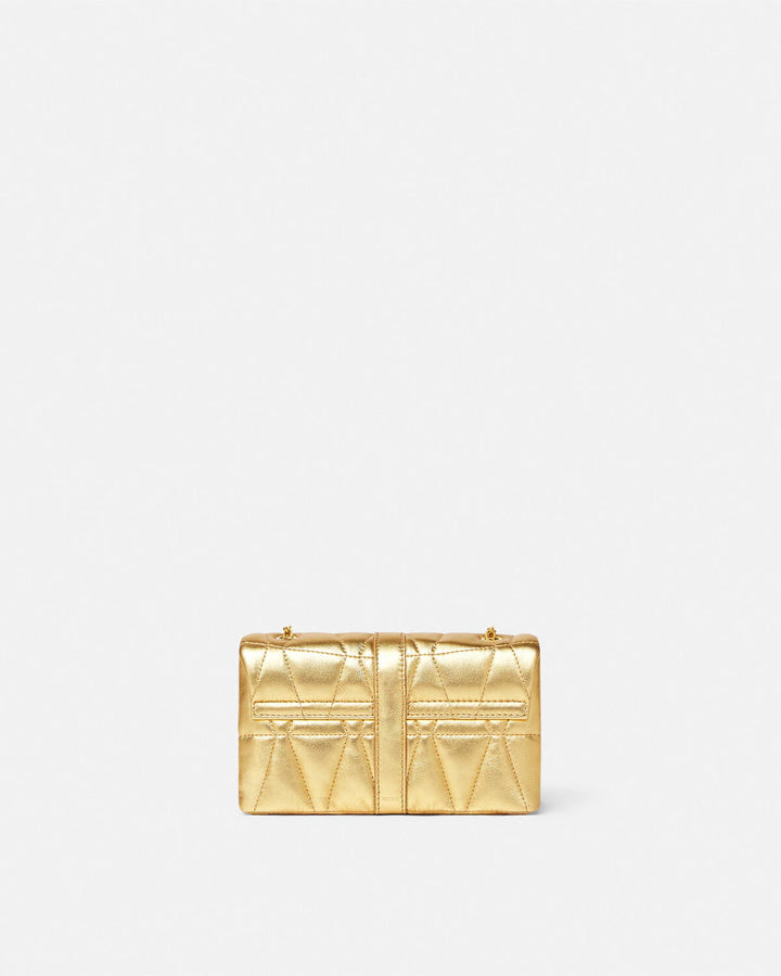 VERSACE KLEIO METALLIC QUILTED MINI BAG