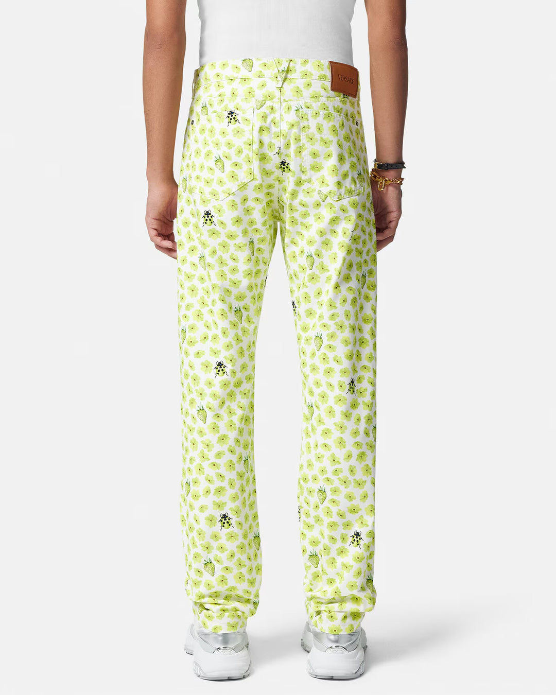 VERSACE Strawberry Garden Loose-Fit Jeans