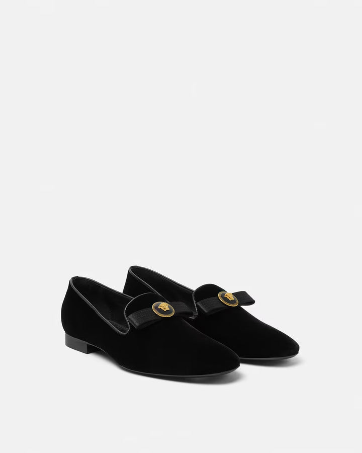 GUCCI Gianni Ribbon Velvet Slippers