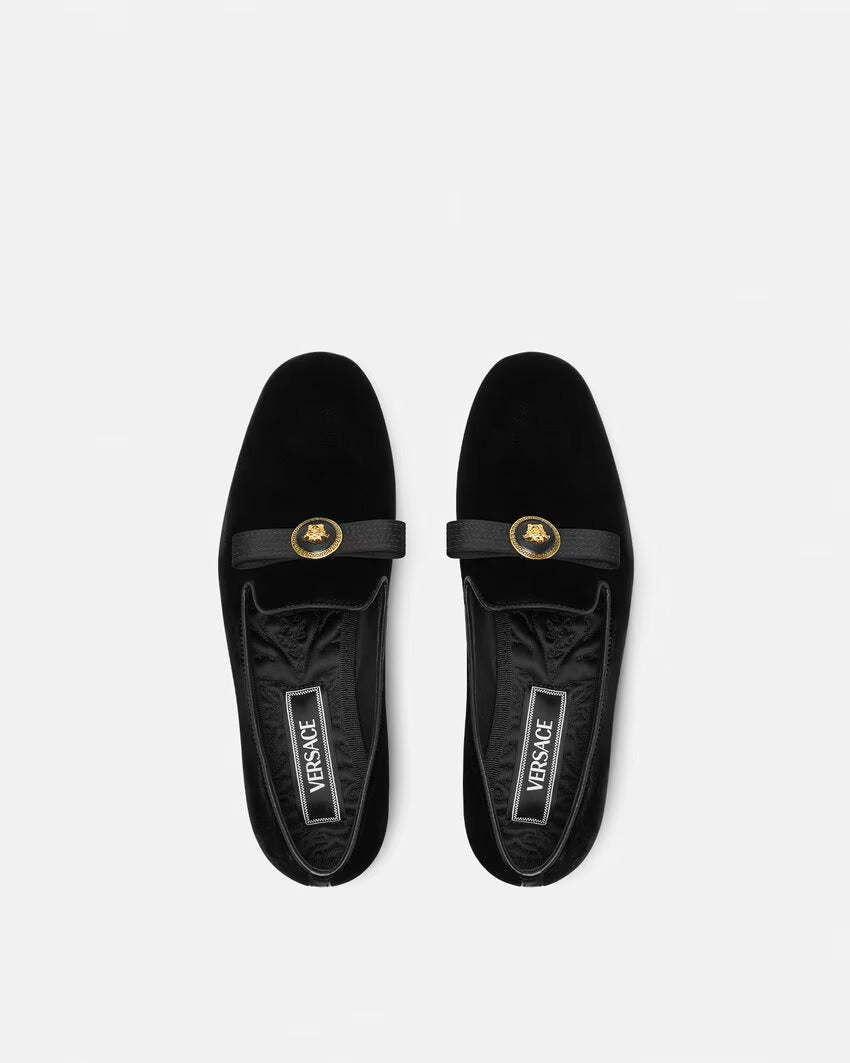 GUCCI Gianni Ribbon Velvet Slippers