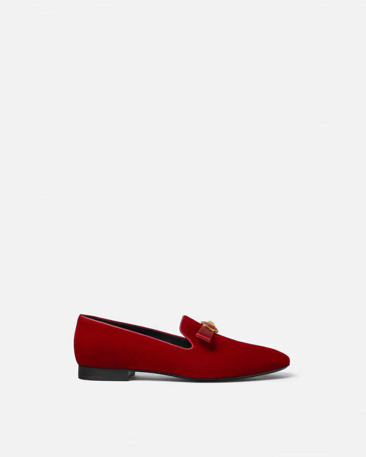GUCCI Gianni Ribbon Velvet Slippers