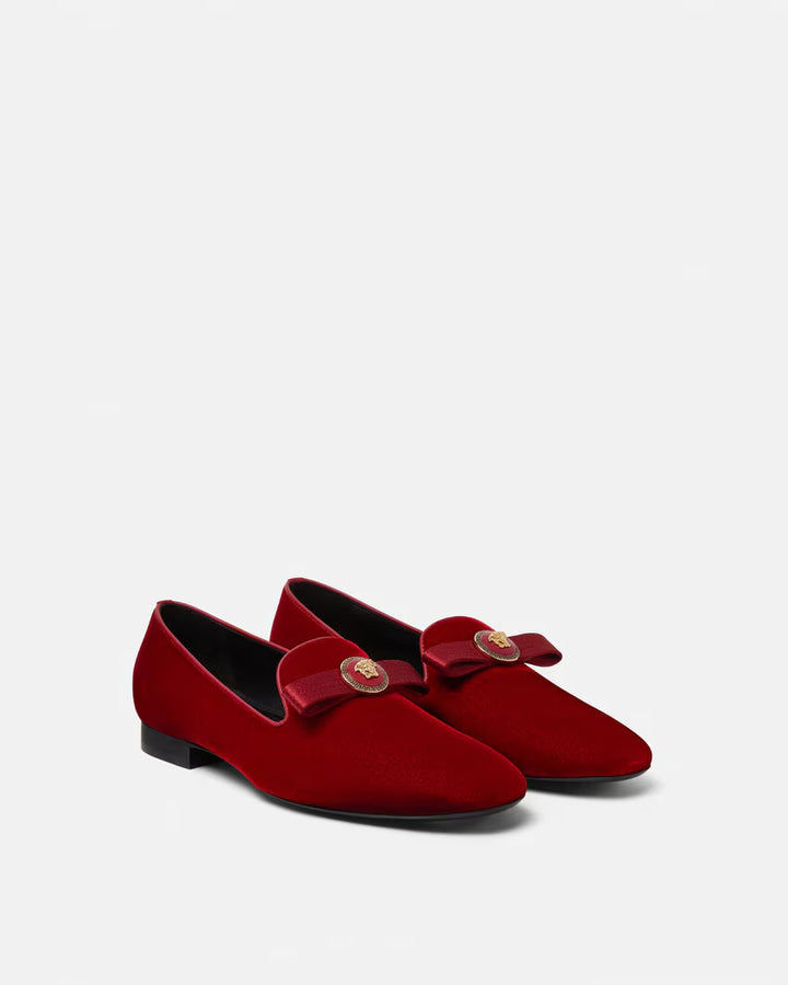 GUCCI Gianni Ribbon Velvet Slippers