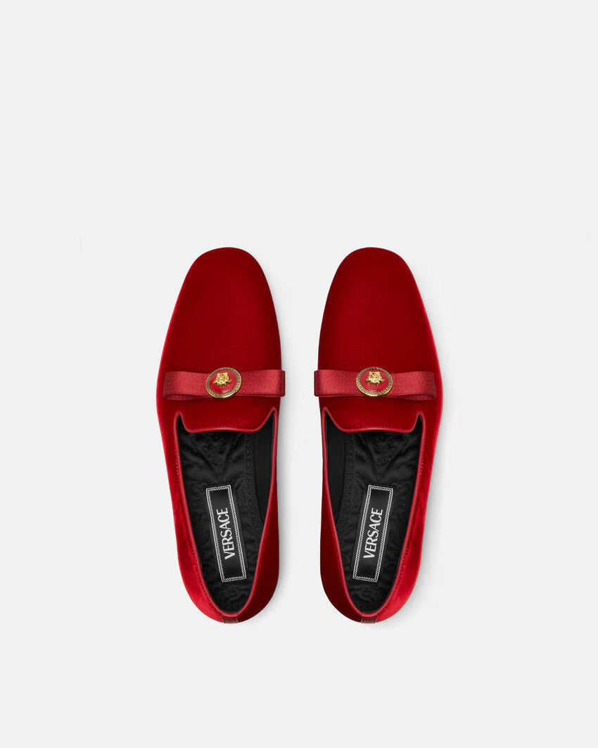 GUCCI Gianni Ribbon Velvet Slippers