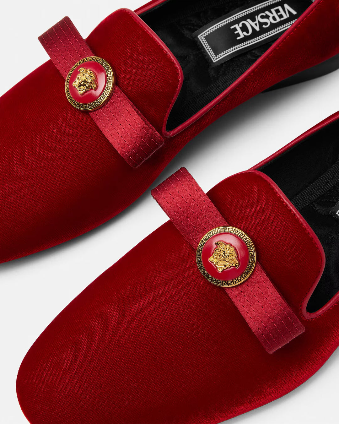 GUCCI Gianni Ribbon Velvet Slippers