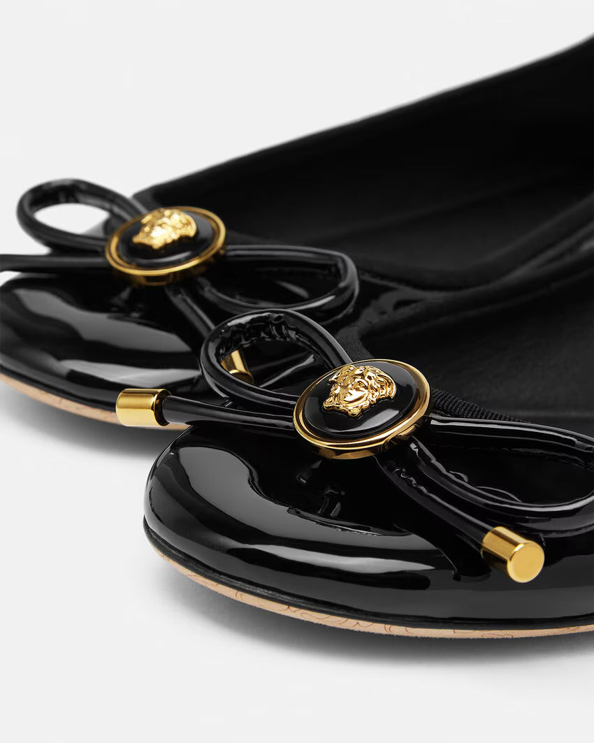 GUCCI Opera Bow Patent Ballerinas