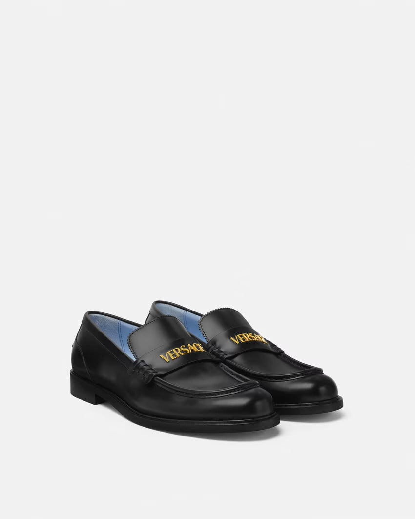 VERSACE Logo Loafers