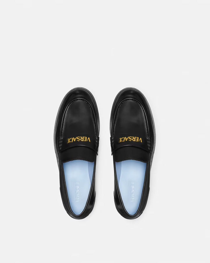 VERSACE Logo Loafers