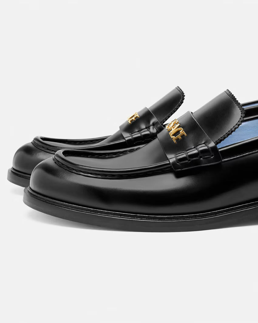 VERSACE Logo Loafers