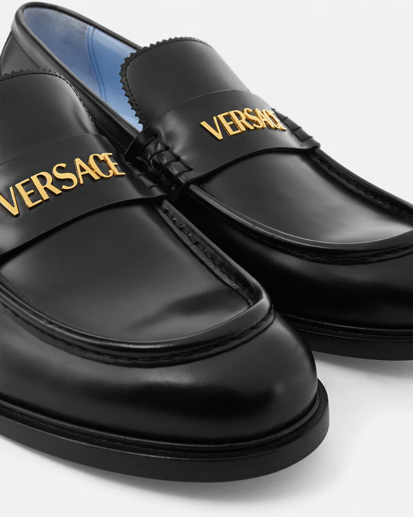 VERSACE Logo Loafers