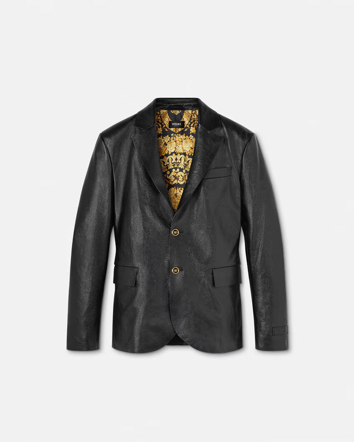 VERSACE Leather Blazer