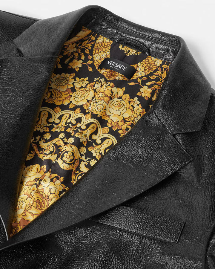 VERSACE Leather Blazer