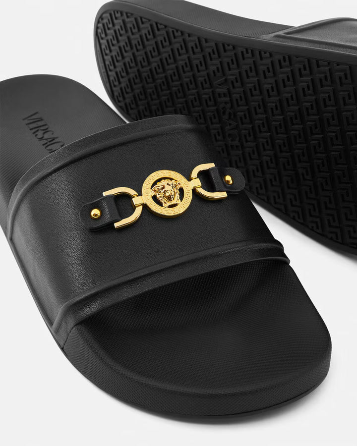 VERSACE Medusa '95 Leather Sliders