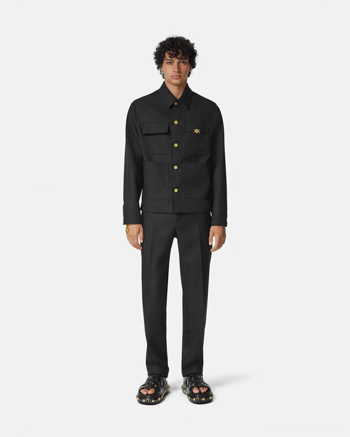 VERSACE Cavalry Wool Formal Pants