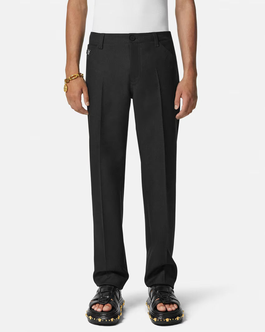 VERSACE Cavalry Wool Formal Pants