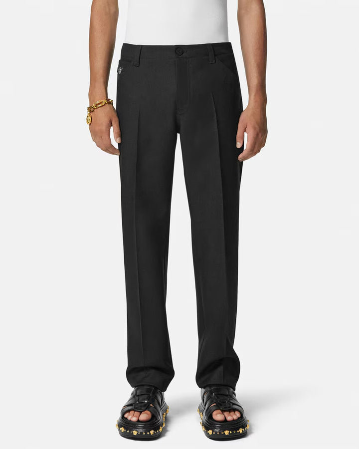 VERSACE Cavalry Wool Formal Pants