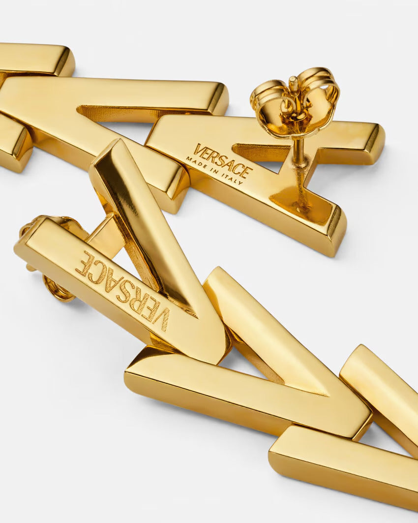 VERSACE V2025 Chain Drop Earrings