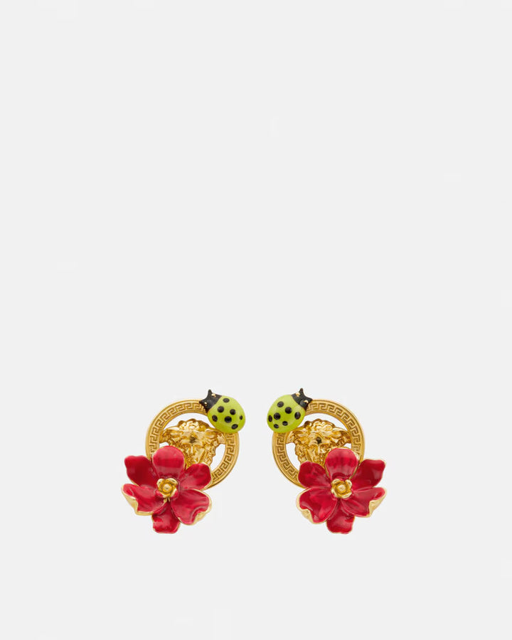 VERSACE Strawberry Garden Stud Earrings
