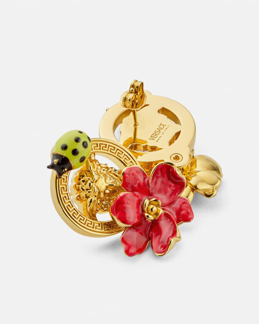 VERSACE Strawberry Garden Stud Earrings