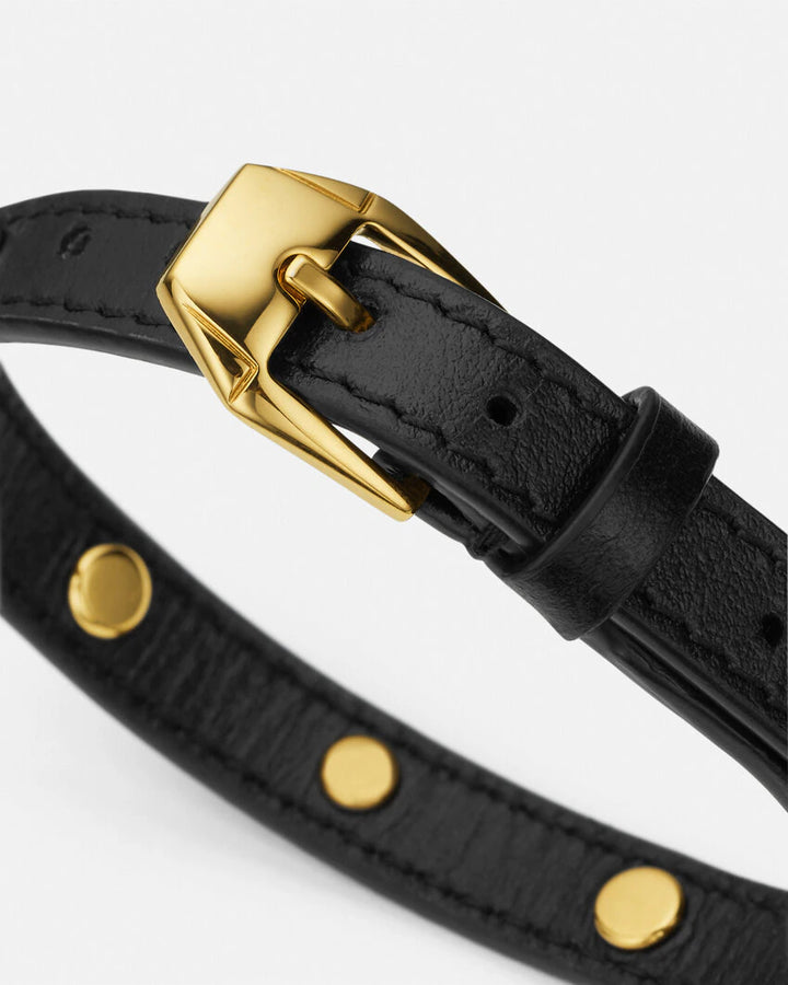 VERSACE MEDUSA LEATHER BRACELET