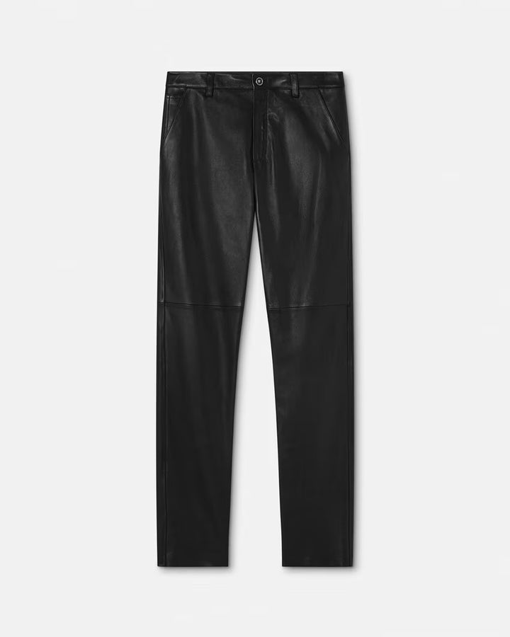 VERSACE Regular-Fit Plongé Leather Pants