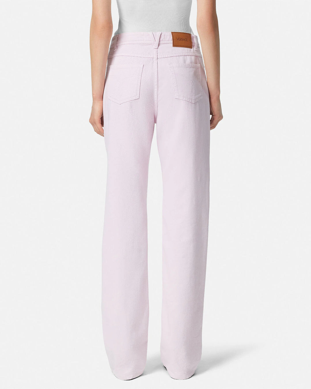 VERSACE MEDUSA '95 METAL MESH BOYFRIEND JEANS