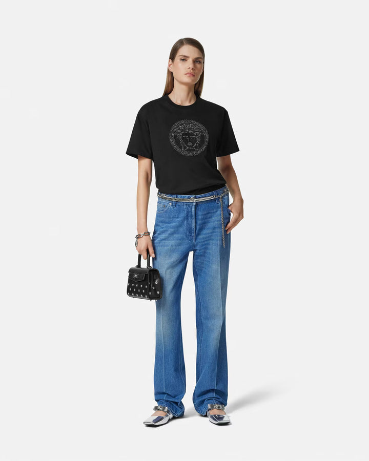 Versace Embellished Medusa T-Shirt