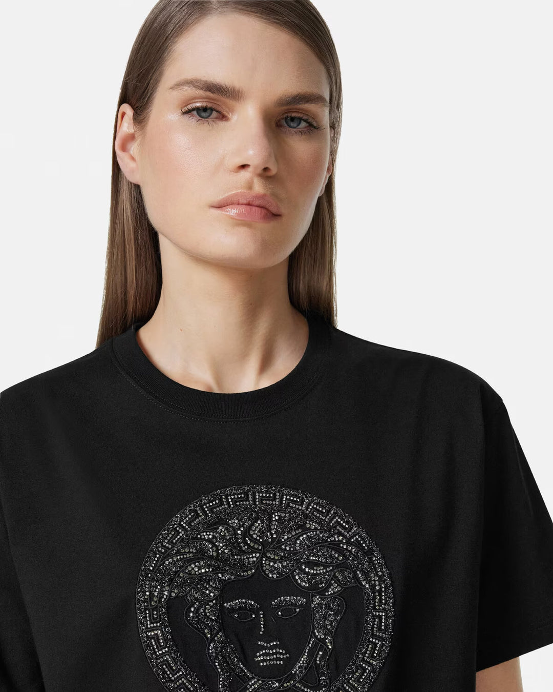 Versace Embellished Medusa T-Shirt