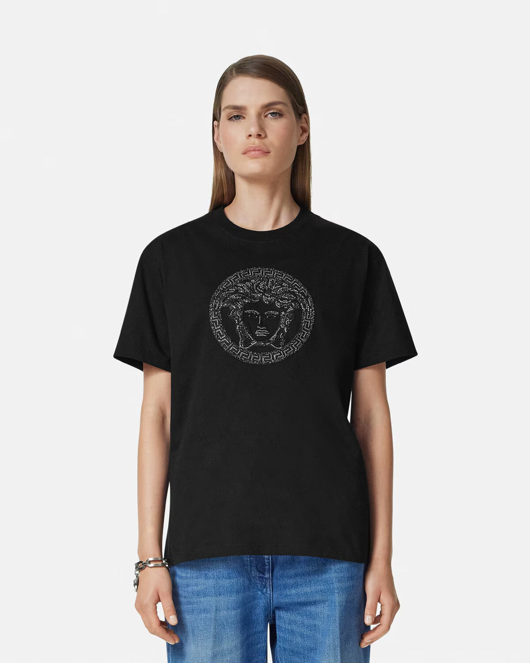 Versace Embellished Medusa T-Shirt