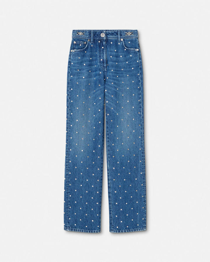 VERSACE CIELO STELLATO MEDUSA '95 BOYFRIEND JEANS
