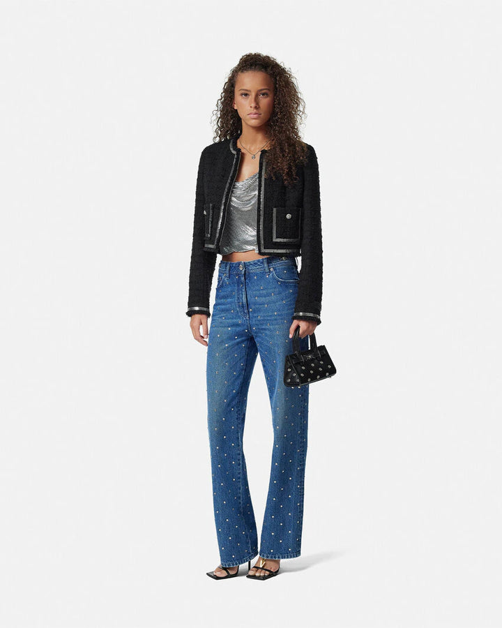 VERSACE CIELO STELLATO MEDUSA '95 BOYFRIEND JEANS