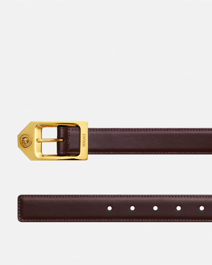 VERSACE Medusa Biggie Leather Belt 1.2"